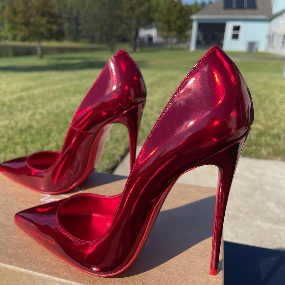 Christian Louboutin So Kate 120 Loubi Red NIB
